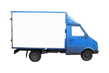 white delivery truck