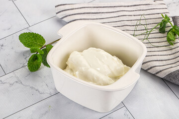 Traditional soft dietary Greek yoghurt