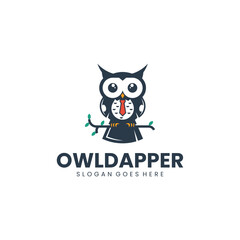Mascot Silhouette Owl Logo Design