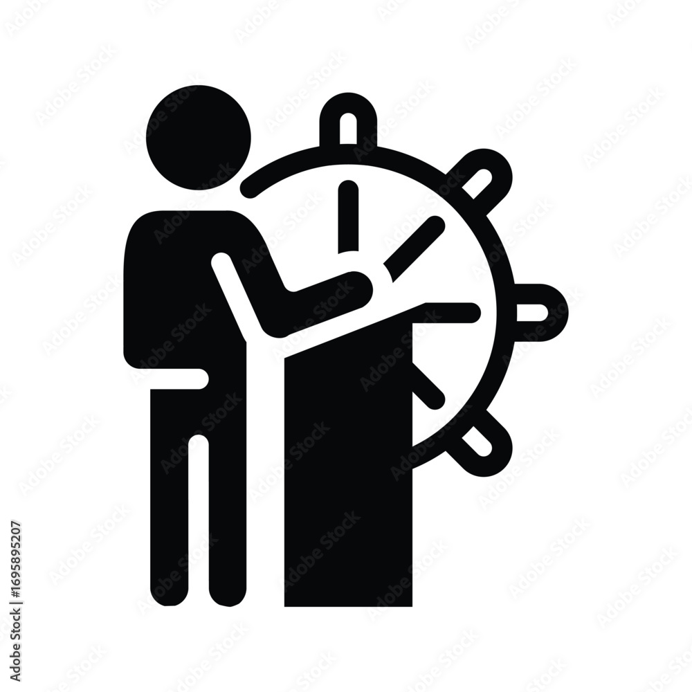 Poster lead solid icon vector design good for web or mobile app