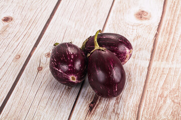 Small round asian eggplant for cooking