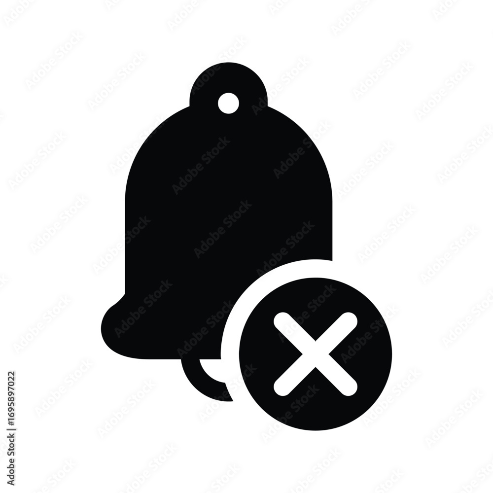 Poster prohibited from making noise solid icon vector design good for web or mobile app