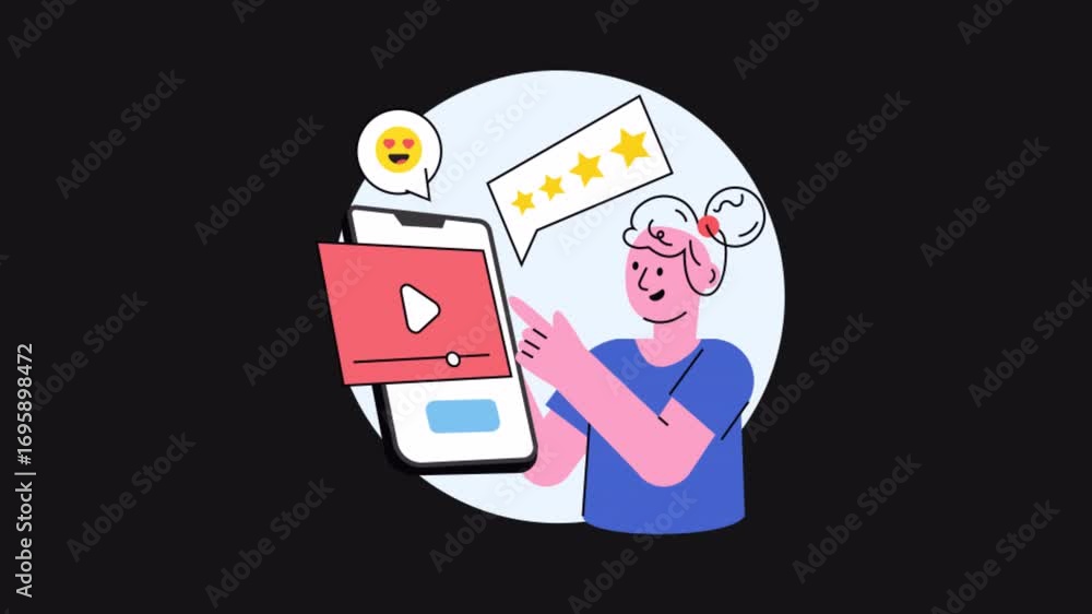 Poster Video Feedback  2D Motion Graphics Animation Alpha Channel