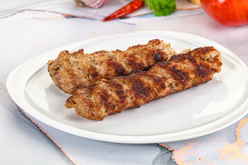 Beef kebab minced meat shashlik