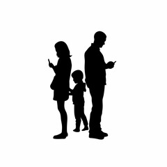 Family disconnecting from phones during dinner promoting digital detox and connection