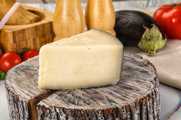 Sheep hard cheese Caprino Romano