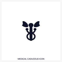 Medical Caduceus Icon