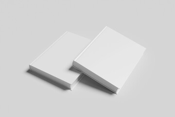 Blank Book Cover for Mockup - 3D Illustration