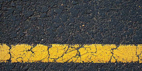 yellow asphalt road
