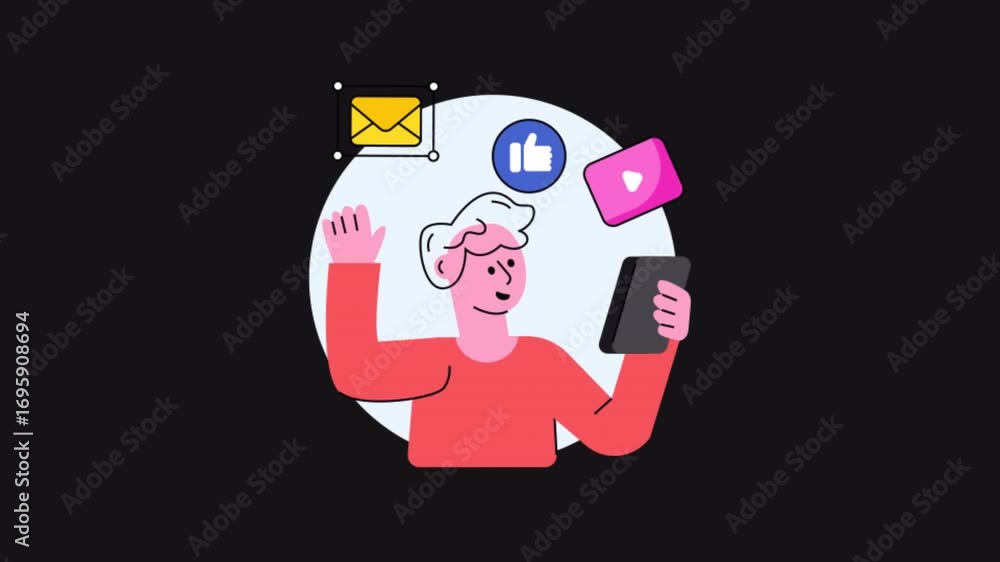 Poster content creation 2d motion graphics animation alpha channel