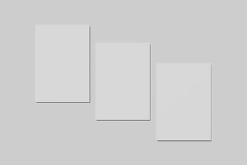 Blank A4 flyer for mockup - 3D Rendering