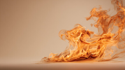 Vibrant and dynamic depiction of the Olympic flame, a symbol of the Winter Games