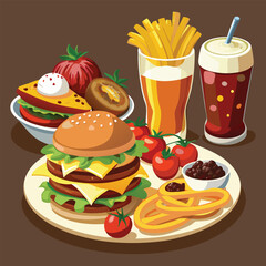 Food vector, Food  design, Food  concept, Food  post, Food  cartoon, Food  icon, Food  template, Food  art, Food  topics, Food doodle
