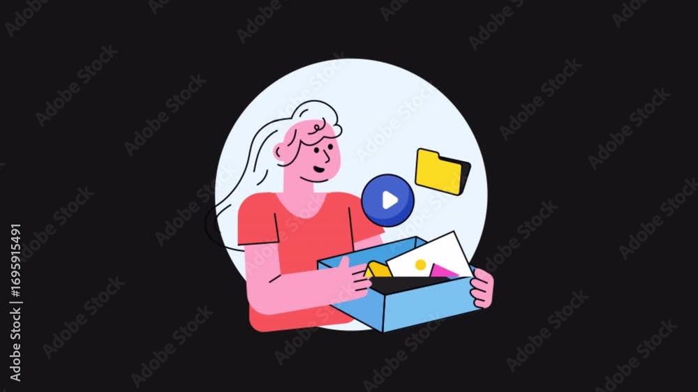 Poster  Digital Asset  2D Motion Graphics Animation Alpha Channel