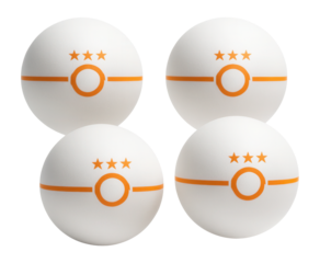 Table tennis ball set with seamless design and consistent bounce for tournaments