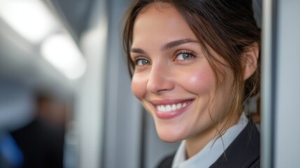 portrait of smiling businesswoman