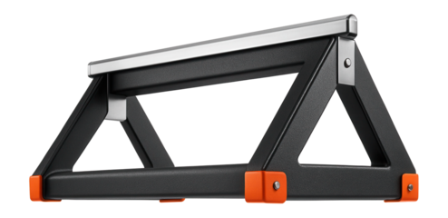 Powder-coated snow guard with a triangular shape for modern architectural rooftops