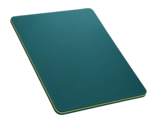 Non-slip yoga mat with textured surface for studio and home practice