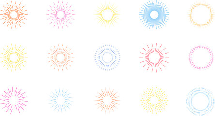 New Year 2026 greeting with firework bursts, festive mood. New Year's greeting for 2026. Holiday card, banner, invitation, marketing template. A festive design symbolizing celebration. Flat vector