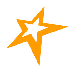 vector illustration of golden star