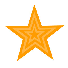 Fototapeta premium vector illustration of golden star