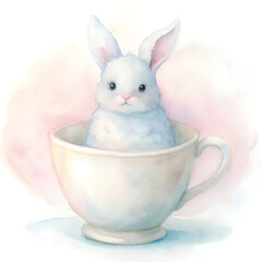 rabbit bunny with a basket