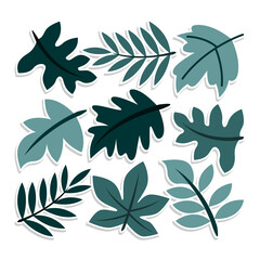 Home plant cartoon style. potted plant isolated on white