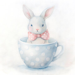 rabbit bunny with a basket