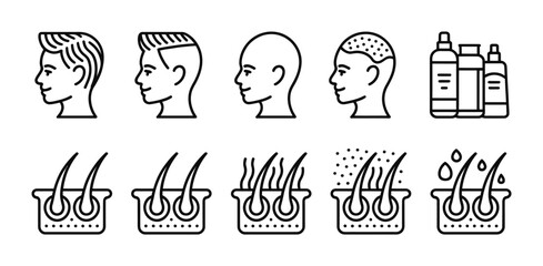 Hair loss treatment alopecia baldness hair growth follicle care shampoo serum hair transplant solution