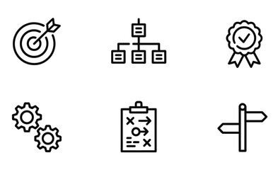 Strategy planning management process workflow target goal achievement success quality control