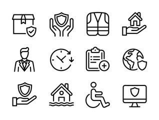 Insurance protection safety security risk management assurance policy guarantee safeguard coverage shield claim asset