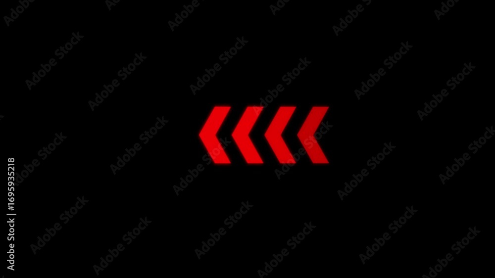 Aufkleber red color arrow moving right to left side direction. arrow icon concept animation. arrows sign right