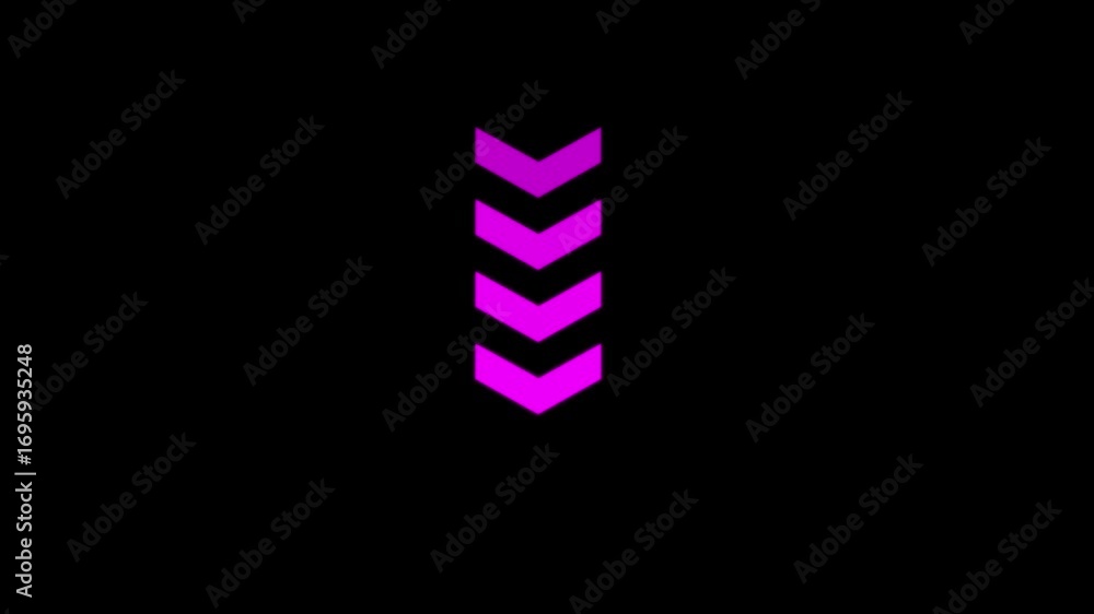 Aufkleber purple color arrow moving up to down side direction. arrow icon concept animation. arrows sign up to