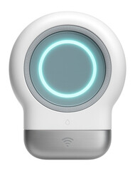Smart water leak detector with circular LED indicator and Wi-Fi connectivity