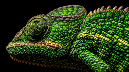 Naklejka premium Chameleon Skin Texture Macro Photography