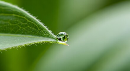 Droplet on Leaf Tip