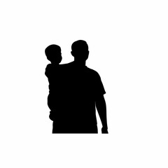 Silhouette of a man supporting a friend in crisis for suicide prevention awareness