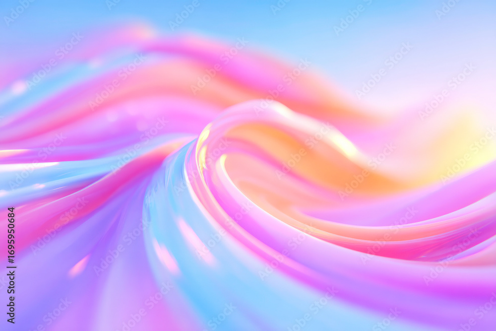 Poster a dynamic abstract background with a creative layered colorful wave design
