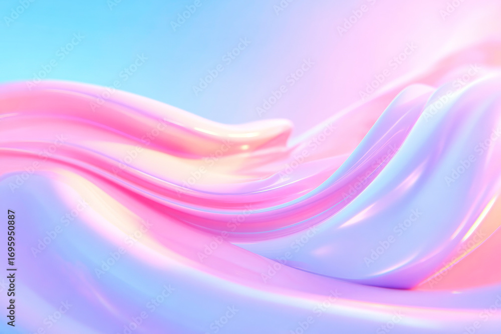 Poster a dynamic and vibrant abstract background featuring a creative flow of colorful waves and a beautifu