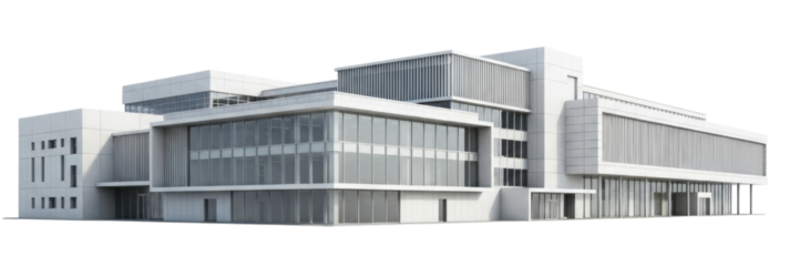 Modern Office Building Isolated Cutout Transparent PNG