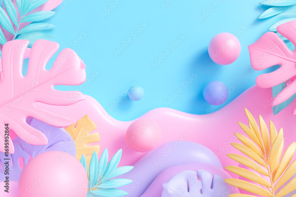 Poster a vibrant and energetic abstract background with a colorful wave pattern