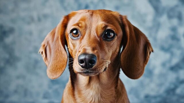 Portrait of adorable dachshund dog looking at camera