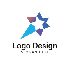 Star abstract logo vector template
