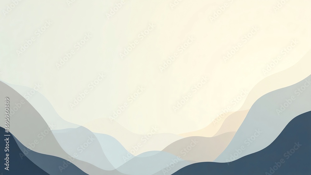 Poster abstract layered background with muted colors