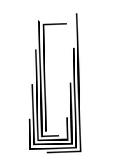 vector illustration of a column like frame 