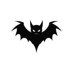 Bat Silhouette Vector Icon