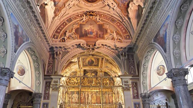 Madonna santa Maria delle Grazie sanctuary, Ardesio,Seriana Valley, Bergamo, Italy.