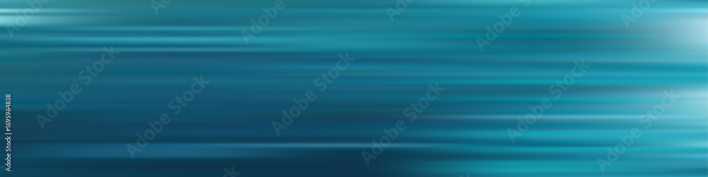 Poster ocean gradient background teal blue. horizontal motion blur with smooth transitions from dark to lig