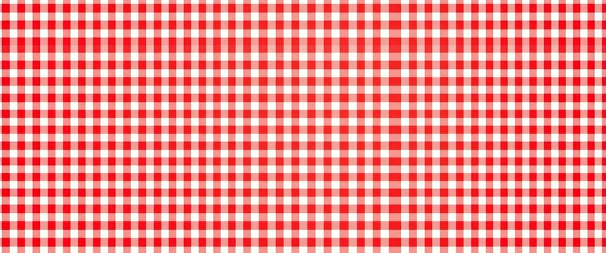 Classic red gingham pattern, seamless square grid background, gingham, plaid background
