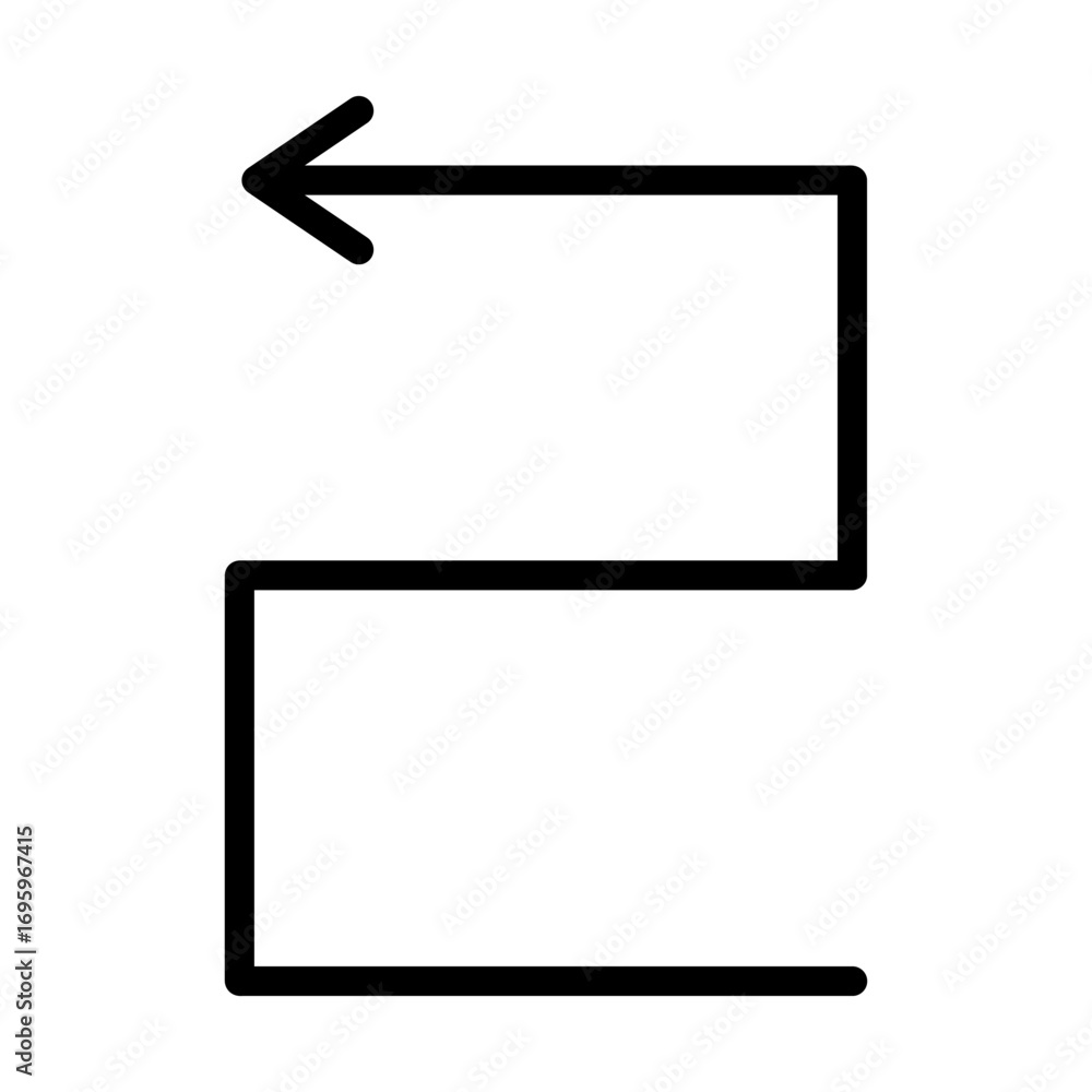 Poster pointer icon vector set. arrow illustration sign. direction symbol collection. route logo. course ma